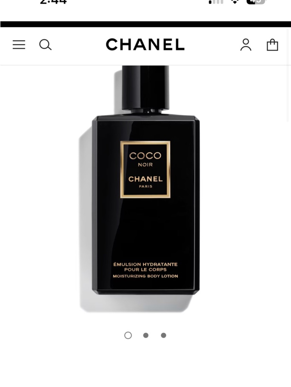 Chanel Coco Noir Body Lotion
